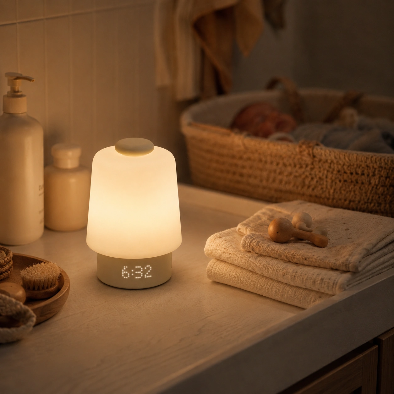 Hatch Baby soft warm nightlight used for feeds and diaper changes