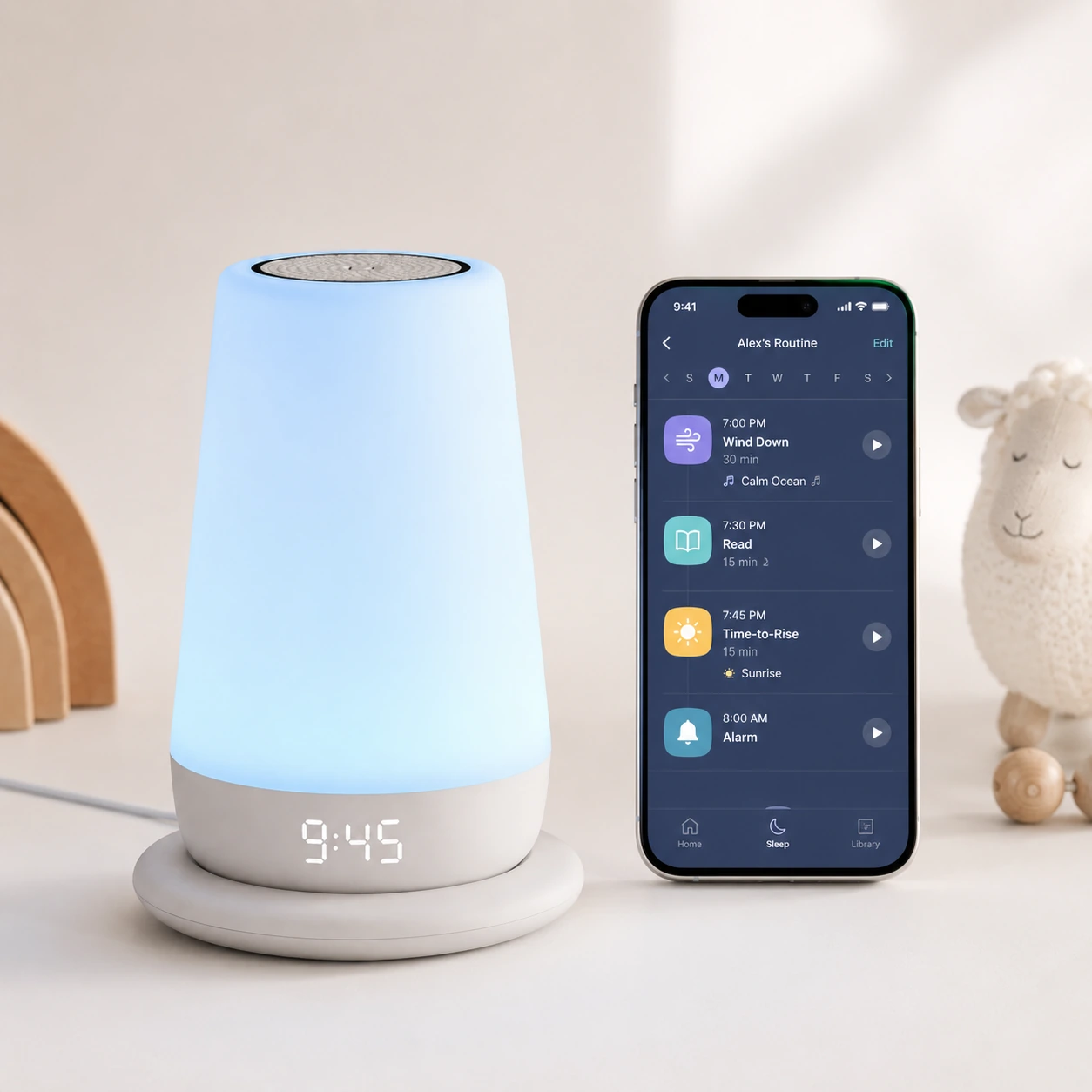 Hatch Rest+ 2nd Gen app routine and device controls